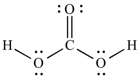 lewis dot structure for carbonic acid